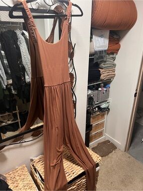 Imbodhi Jumpsuit in Toffee-Medium